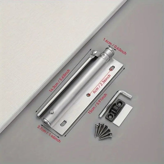 Stainless Steel Door Closer, Adjustable Door Closer with Screw Accessories, Automatic Door Closer, Door Hardware for Home Use, Heavy Duty