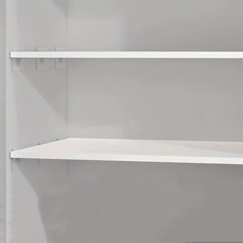 10pcs Clear Self Adhesive Shelf Bracket, Strong Adhesive Wardrobe Partition Bracket, Transparent Shelf Support Tool Organiser