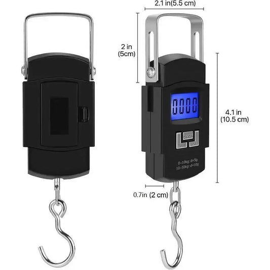 Digital Fish Scale Hanging Scale, Stainless Steel Hook Scale, Professional Fishing Accessories for Freshwater Fish, Saltwater Fish, Camping