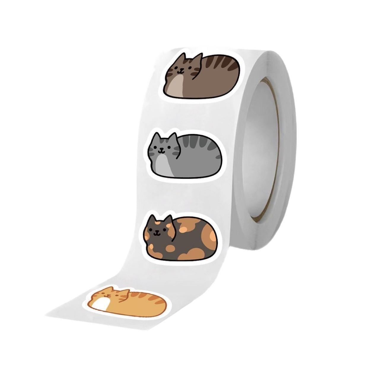 Hamster Pattern Sticker, 500pcs/roll Cute Animal Decals, Funny Sticker for Laptop, Water Bottle, Phone, Scrapbook, Gift for Girl Teen