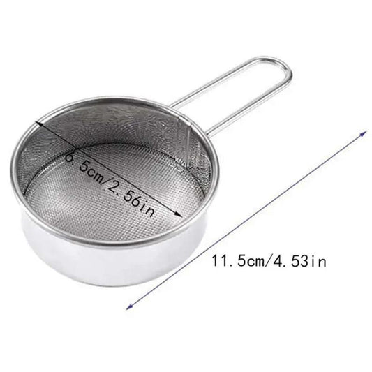 Stainless Steel Flour Sifter, 1 Count Kitchen Sieve For Flour, Sugar, Spice, Flour Strainer Mini Small Flour Strainer Drainer for Baking, Powder, Sugar and Coffee Pastas Tea Strainer, Kitchen Gadgets 2025 Utensils Bakeware
