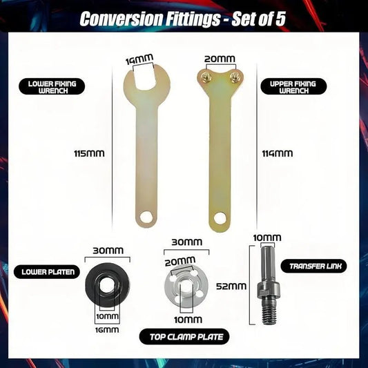 Electric Drill Angle Grinder Connecting Rod Set, 10~13 mm Adjustable Rotary Driver Cutter Shaft Accessories Drill Angle Grinder Adapter With Spanner For Cutting Disc, Polish Disc, TikTokShopBlackFriday