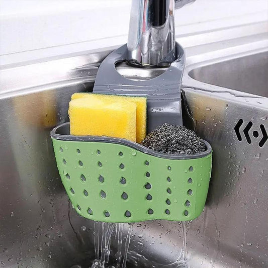 Kitchen Sink Hanging Drain Basket, Adjustable Faucet Sponge Holder, Practical Kitchen Gadgets, Kitchen Accessories, Home Organizer Tools Hangable