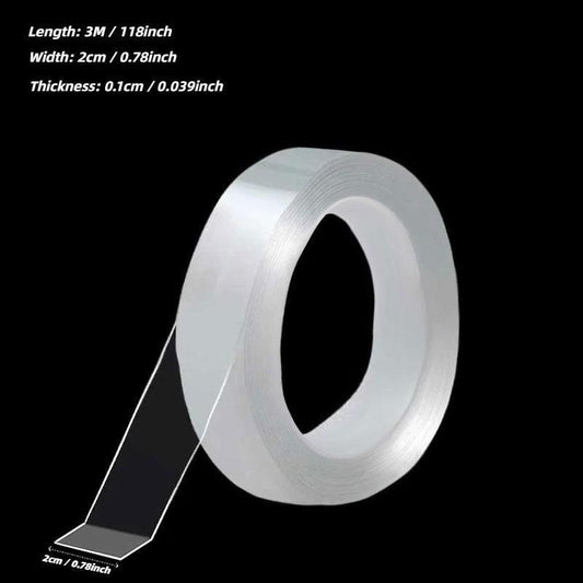 Nano Clear Double-sided Adhesive Tape, 1 Count Double Sided Poster Tape, Multipurpose Hanging Adhesive Strip, Home Gadget, Strong Sticky Mounting Tape