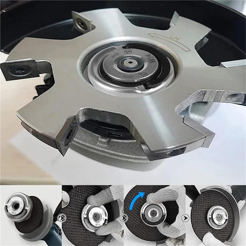 Angle Grinding Tool Flange Nut, 1 Count 5/8 Inch -11 Quick Clamping Nut, Angle Grinding Tool Flange Locking Nut, Power Tool Accessories for Replacement & Fixing Cutting Disc