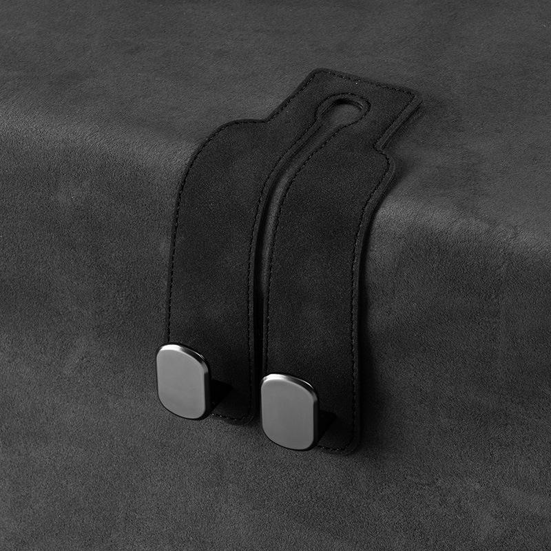 Car Seat Back Organizer Storage Hook, 1 Count PU Leather Car Seat Back Hidden Hook, Multipurpose Durable Hooks, Car Interior Accessories, Car Accessories