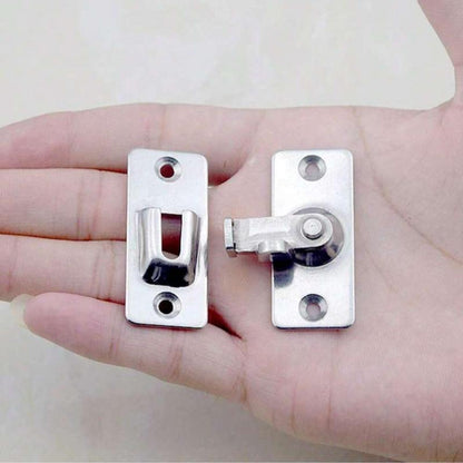 Stainless Steel Door Lock, 90 Degree Door Lock, Door Security Lock, Door Lock Latches for Home, Office, Hotel, Apartment