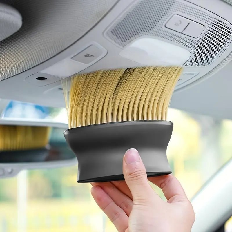 Car Dust Removal Brush, ABS Car Air Outlet Cleaning Brush, Universal Car Accessories, Soft Brush Dust Auto Supplies