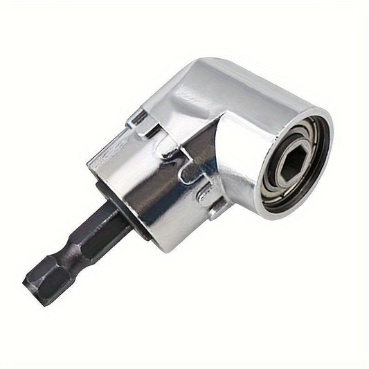 Angle Drill Bit Holder, 1/4 Strong Magnet Right Angle Driver Attachment, 105 Angle Extension Angle Drill Bit Holder, Power Tool Accessories