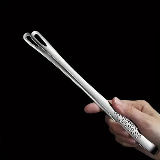 Stainless Steel Barbecue Tongs, Handheld Grill Food Tongs, Multifunctional Barbecue Utensils for Home Kitchen & Outdoor Camping