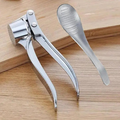 Stainless Steel Ginger Grating Spoon, Manual Garlic Masher, Kitchen Gadget for Mash Garlic and Ginger, Durable Cookware Accessories, Kitchen Cooking