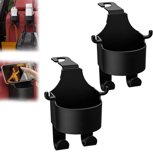 Car Seat Back Hanging Water Cup with Hook Design for Summer Gift, Car Accessories for Girls Boys, Car Stuff, Truck Accessories, Multifunctional Car Storage Box, Summer Travel Accessories, Car Interior Accessories