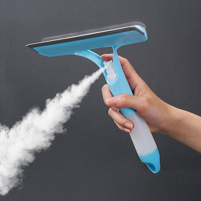 3 in 1 Window Cleaning Scraper with Spray Bottle - Multi-Functional Squeegee & Glass Scraper for Easy Home Decor Cleaning Tasks