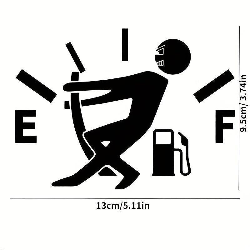 Creative Fuel Fill Pattern Car Sticker, Car Fuel Tank Cap Sticker, Car Body Decal, Universal Funny Signs Decal for Car, Car Accessories for Girls