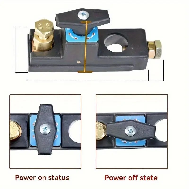 Universal 24V12V Circuit Breaker, ABS Resin, Anti-Leakage Design, for Battery Disconnect, Hardwired, 36V Max Voltage, Battery Accessories