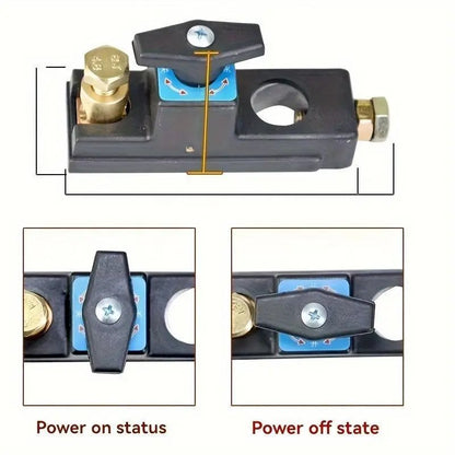 Universal 24V12V Circuit Breaker, ABS Resin, Anti-Leakage Design, for Battery Disconnect, Hardwired, 36V Max Voltage, Battery Accessories