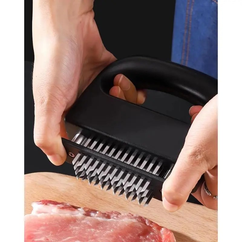 Meat Tenderizer Tool Heavy Duty 48 Stainless Steel Ultra Sharp Needle Blades for Chicken Steak Veal BBQ Kitchen Gadget Kitchenware Cutting Cooking