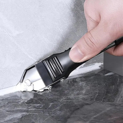 5-in-1 Silicone Caulking Tool Kit with 5 Replaceable Pads - Professional Finish