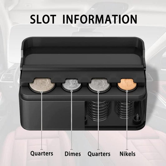 Car Coin Storage Box, 1 Count Portable Coin Storage Organizer, Game Coin Container for Home Vehicle, Fall Decor, Gift For Girlfriend
