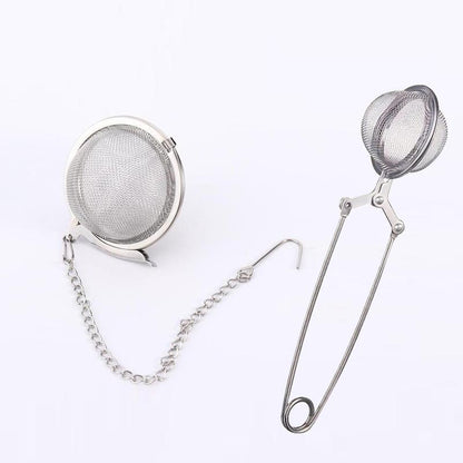 Stainless Steel Chain Tea Ball (1 Count), Tea Strainer with Chain, Mesh Tea Infuser, Kitchen Accessories