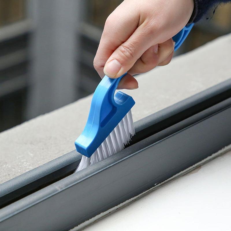 Multifunction Gap Mini Cleaning Brush, 1 Count Window Groove Brush, Household Stiff Bristle Brush, Cleaning Brush, Cleaning Supplies