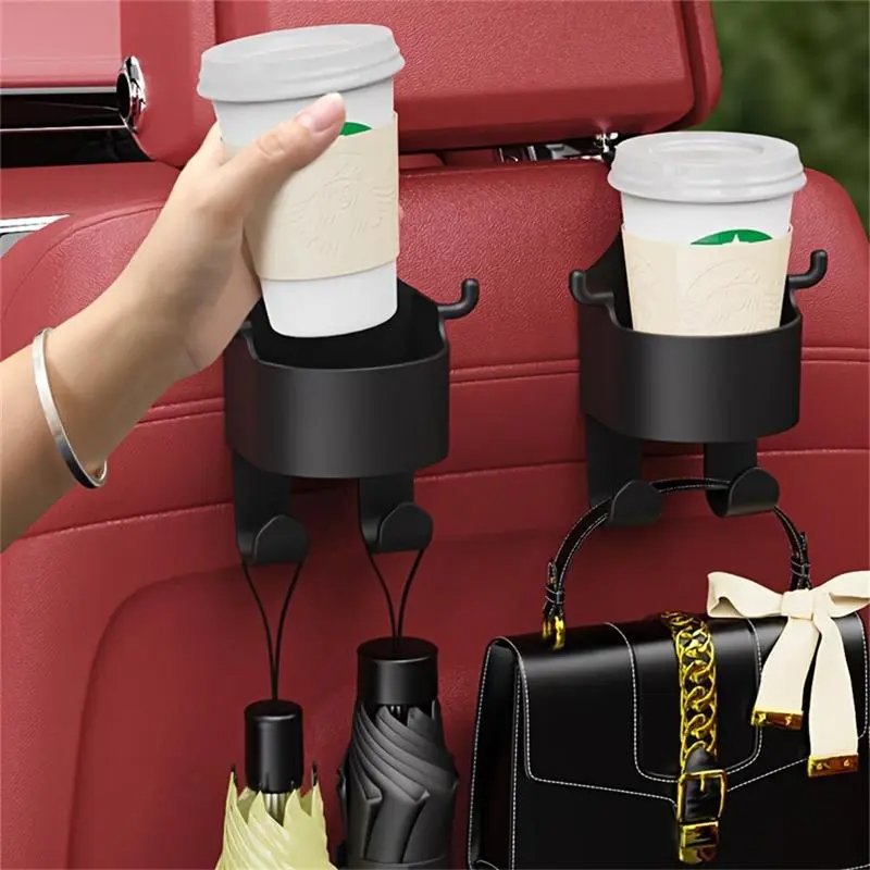 Car Seat Back Hanging Water Cup with Hook Design for Summer Gift, Car Accessories for Girls Boys, Car Stuff, Truck Accessories, Multifunctional Car Storage Box, Summer Travel Accessories, Car Interior Accessories