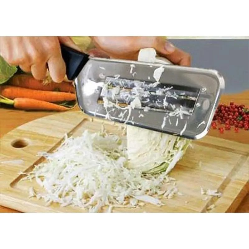 Cabbage Kitchen Knife Slicer Chopper Shredder Sauerkraut Cutter Coleslaw Grater (Black)