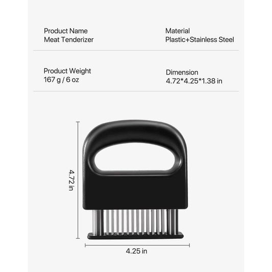 Meat Tenderizer Tool Heavy Duty 48 Stainless Steel Ultra Sharp Needle Blades for Chicken Steak Veal BBQ Kitchen Gadget Kitchenware Cutting Cooking