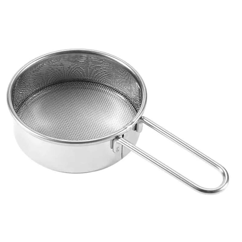 Stainless Steel Flour Sifter, 1 Count Kitchen Sieve For Flour, Sugar, Spice, Flour Strainer Mini Small Flour Strainer Drainer for Baking, Powder, Sugar and Coffee Pastas Tea Strainer, Kitchen Gadgets 2025 Utensils Bakeware