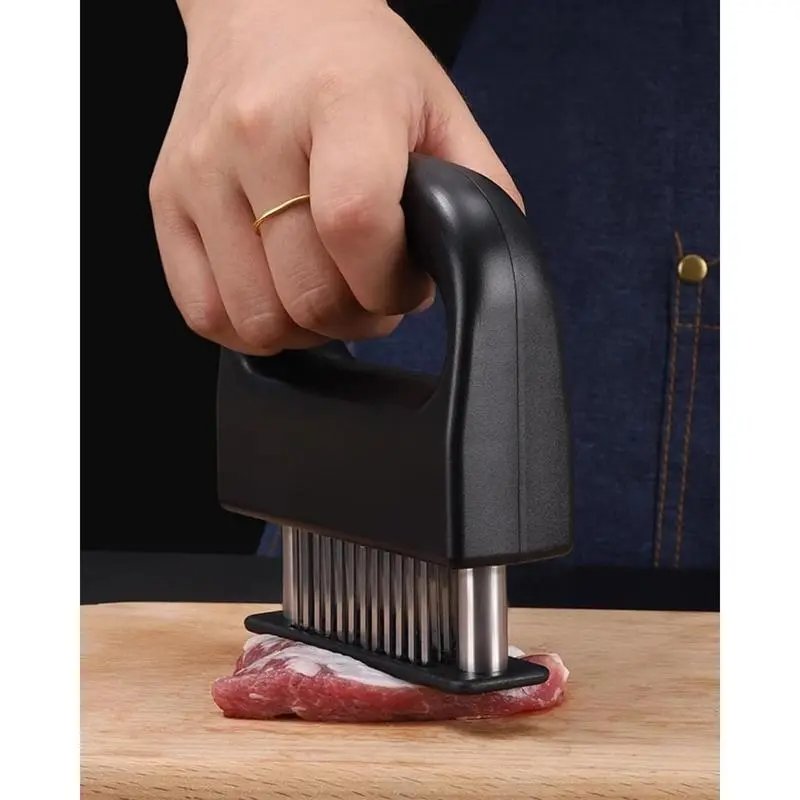 Meat Tenderizer Tool Heavy Duty 48 Stainless Steel Ultra Sharp Needle Blades for Chicken Steak Veal BBQ Kitchen Gadget Kitchenware Cutting Cooking