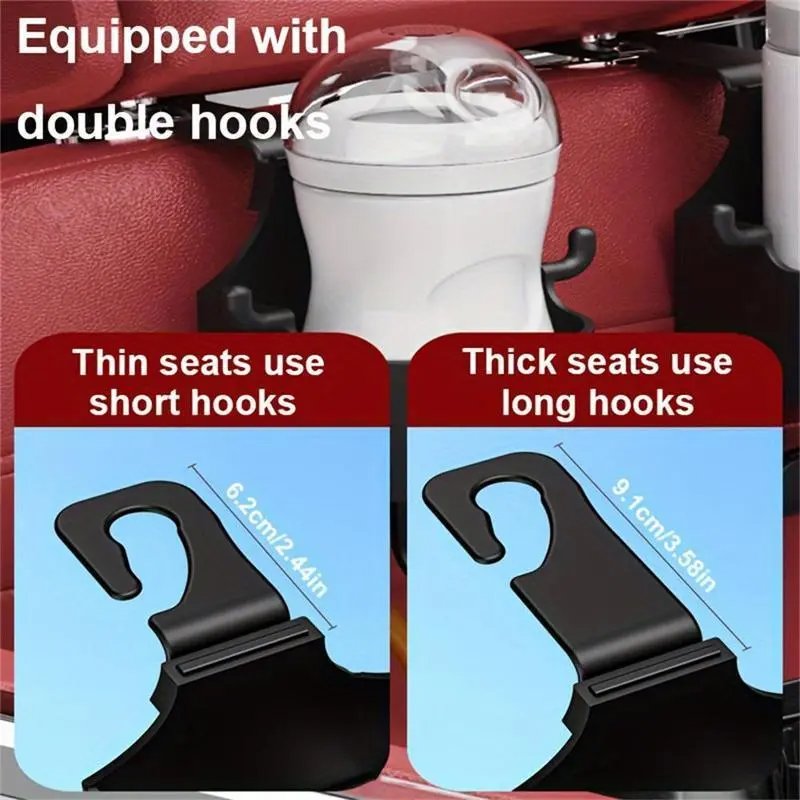 Car Seat Back Hanging Water Cup with Hook Design for Summer Gift, Car Accessories for Girls Boys, Car Stuff, Truck Accessories, Multifunctional Car Storage Box, Summer Travel Accessories, Car Interior Accessories