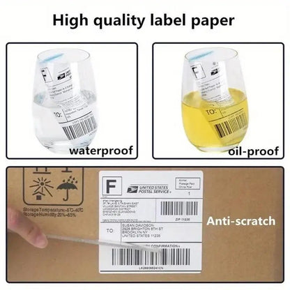 10x15cm Blank Thermal Label Paper, 500pcs/roll Self Adhesive Shipping Label, Blank Shipping & Stamps Roll for Logistic Label Printer