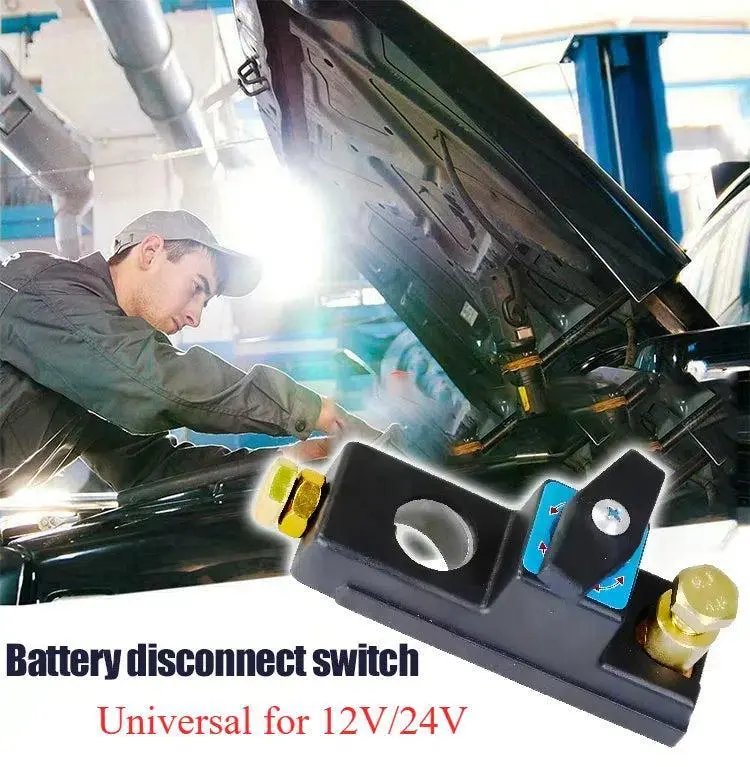 Universal 24V12V Circuit Breaker, ABS Resin, Anti-Leakage Design, for Battery Disconnect, Hardwired, 36V Max Voltage, Battery Accessories