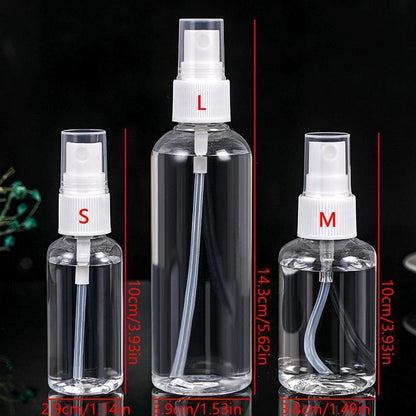 Clear Mini Spray Bottle, 3 Count Perfume Dispenser for Mini Perfumes, Travel Empty Portable Small Perfume Decanting Vials, Empty Spray Bottle for Skincare Products, Travel Essentials