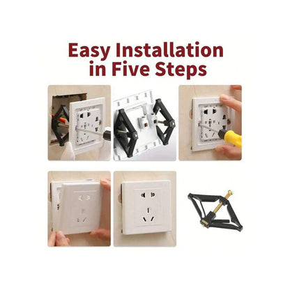 4pcs 86-type Old Switch Socket Fixer, Universal Switch Socket Repairer Support Rod, Home Socket Dark Box Repairer, Switch Accessories