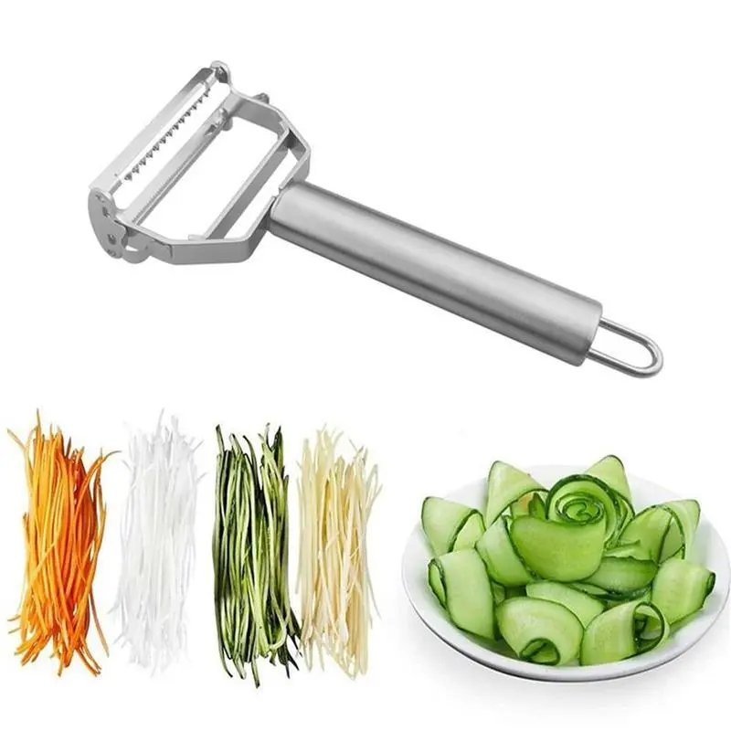 Multifunctional Vegetable Peeler, 1 Count Stainless Steel Fruit Peeler, Kitchen Gadgets