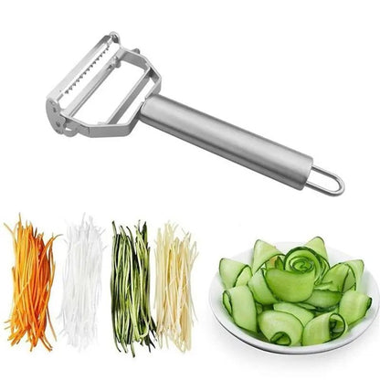 Multifunctional Vegetable Peeler, 1 Count Stainless Steel Fruit Peeler, Kitchen Gadgets