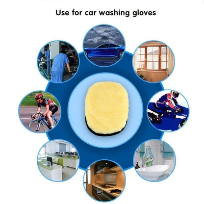 Soft Car Cleaning Glove,  Plush Car Wash Gloves, Car Cleaning SuppliesðUltra-Soft Vintage Cartoon Car Cleaning Glove - Polyester, 9.84"X3.5" - Essential Auto Detailing Accessory