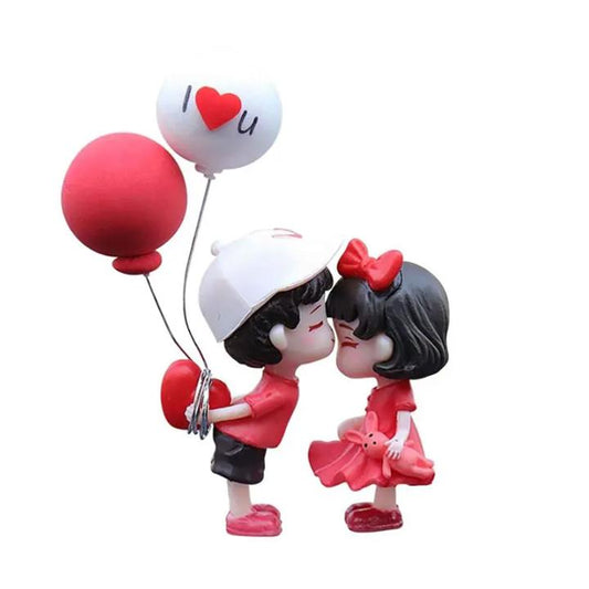 Summer Cute Couple Statue Car Ornament, Car Cartoon Couple Decorative Statue, Couple Statue Decoration, Car Interior Decor, Boyfriend Gift