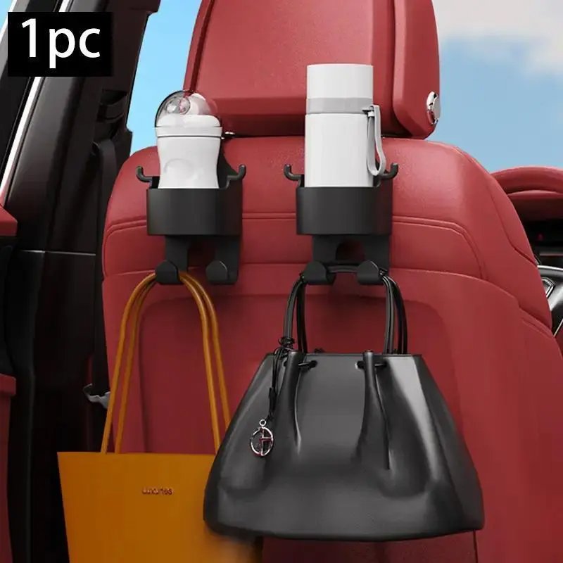Car Seat Back Hanging Water Cup with Hook Design for Summer Gift, Car Accessories for Girls Boys, Car Stuff, Truck Accessories, Multifunctional Car Storage Box, Summer Travel Accessories, Car Interior Accessories
