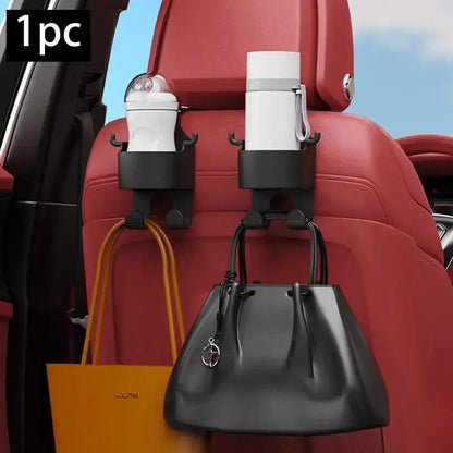 Car Seat Back Hanging Water Cup with Hook Design for Summer Gift, Car Accessories for Girls Boys, Car Stuff, Truck Accessories, Multifunctional Car Storage Box, Summer Travel Accessories, Car Interior Accessories