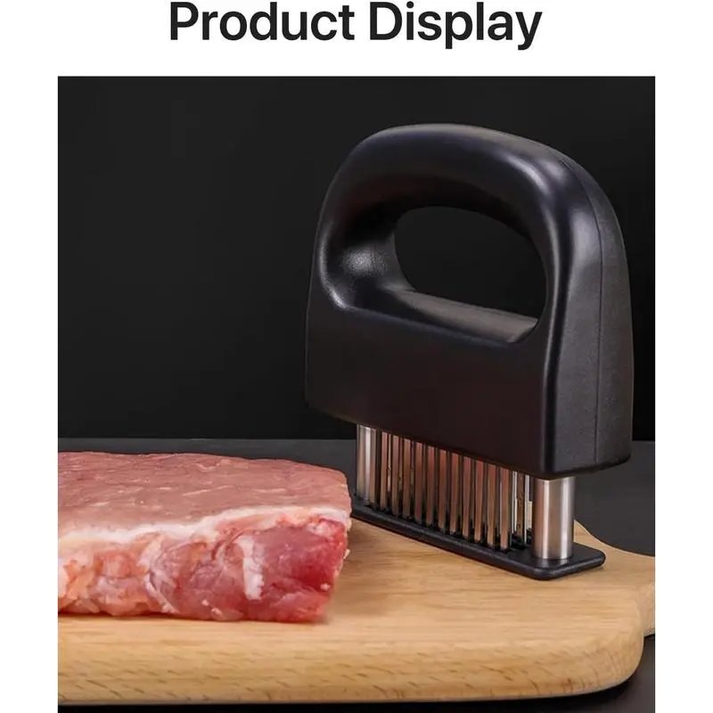 Meat Tenderizer Tool Heavy Duty 48 Stainless Steel Ultra Sharp Needle Blades for Chicken Steak Veal BBQ Kitchen Gadget Kitchenware Cutting Cooking