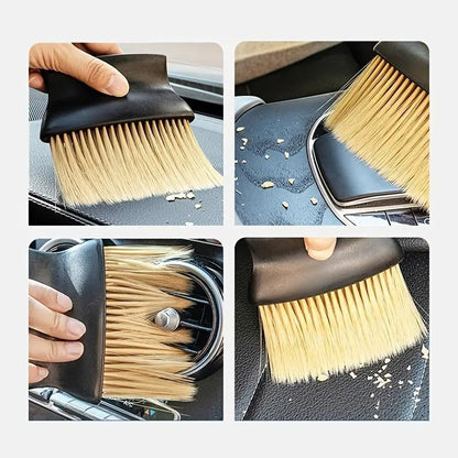 Car Dust Removal Brush, ABS Car Air Outlet Cleaning Brush, Universal Car Accessories, Soft Brush Dust Auto Supplies