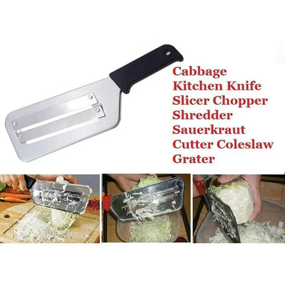 Cabbage Kitchen Knife Slicer Chopper Shredder Sauerkraut Cutter Coleslaw Grater (Black)