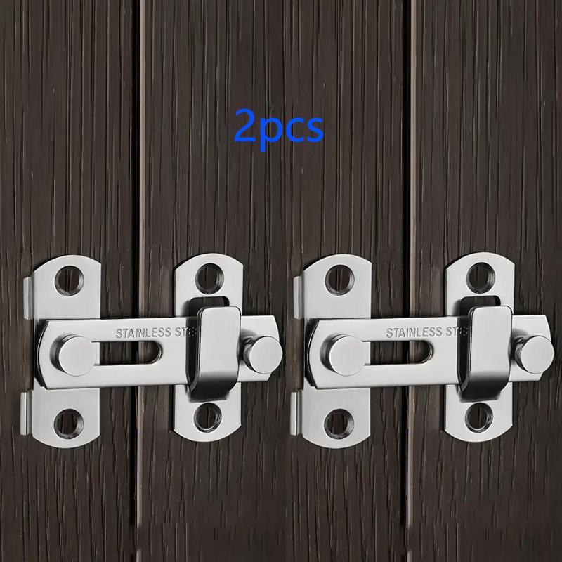 Stainless Steel Barn Door Lock Latches Flip Door Latch Sliding Wine Cabinet Closet Door Latches Hand Brushed Finished Thicker Solid Metal Anti-theft Design Easy To Install