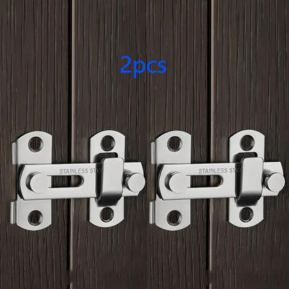 Stainless Steel Barn Door Lock Latches Flip Door Latch Sliding Wine Cabinet Closet Door Latches Hand Brushed Finished Thicker Solid Metal Anti-theft Design Easy To Install