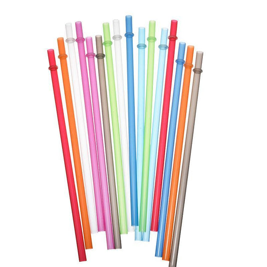 12pcs Random Color Drinking Straw, Reusable Plastic Straw, Drinkware Accessories for Party