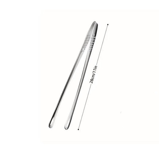 Stainless Steel Barbecue Tongs, Handheld Grill Food Tongs, Multifunctional Barbecue Utensils for Home Kitchen & Outdoor Camping