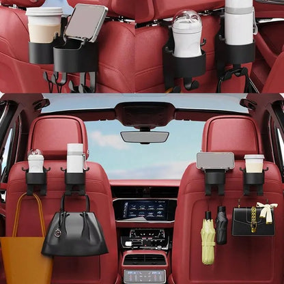 Car Seat Back Hanging Water Cup with Hook Design for Summer Gift, Car Accessories for Girls Boys, Car Stuff, Truck Accessories, Multifunctional Car Storage Box, Summer Travel Accessories, Car Interior Accessories
