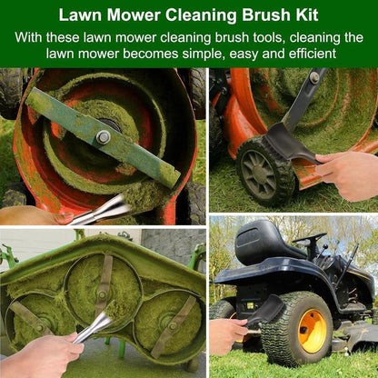 Heavy-Duty Lawn Mower Deck Scraper & Cleaning Brush Kit